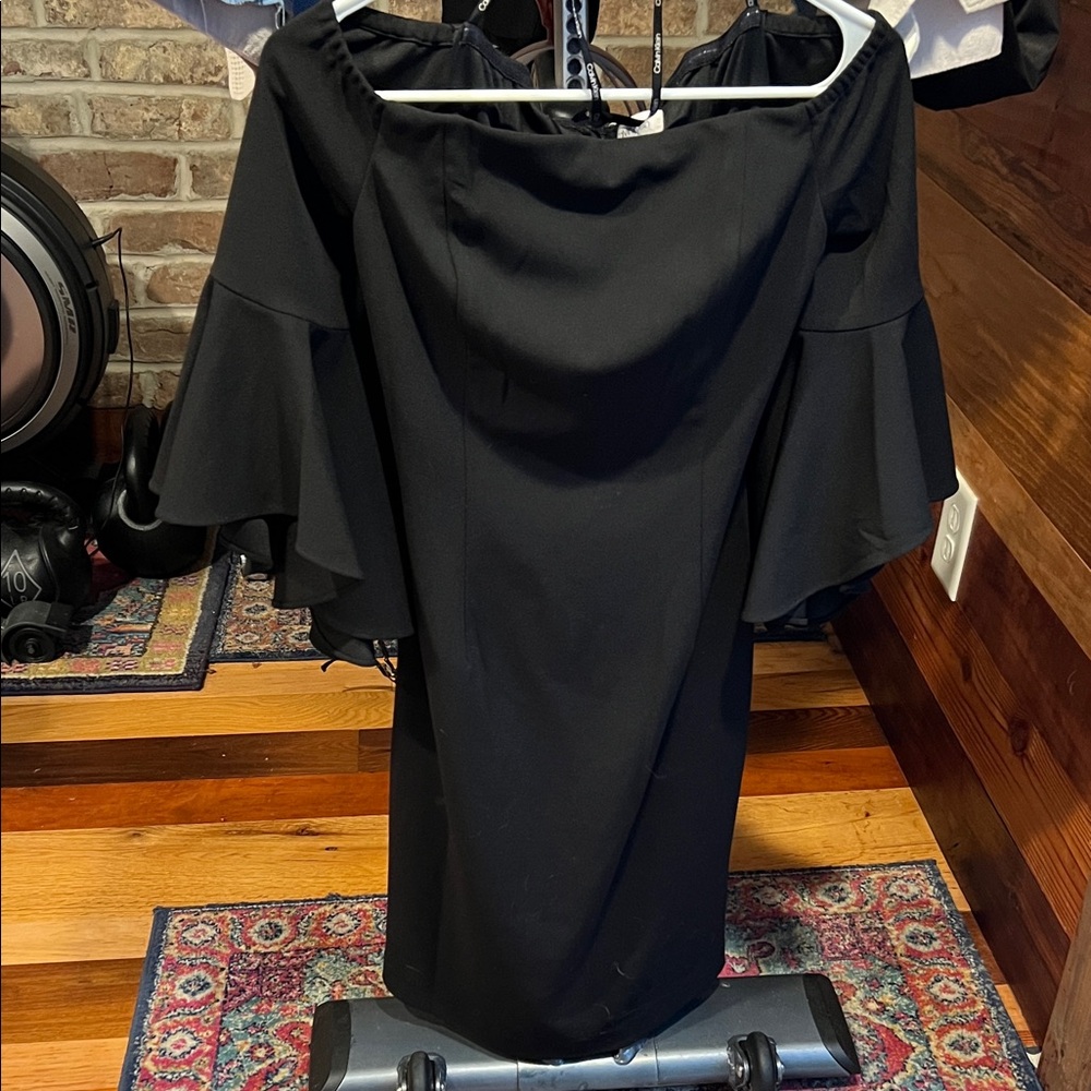 Calvin Klein Black Strapless Dress